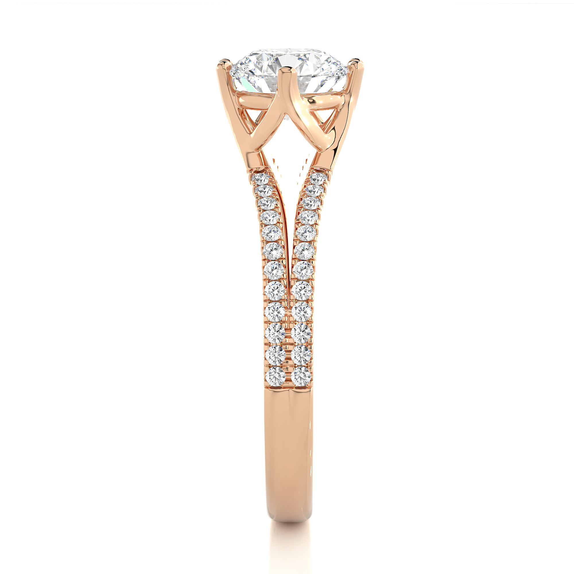 1.11 Carat J Color VS1 Clarity Diamond Studded Natural Diamond Ring.